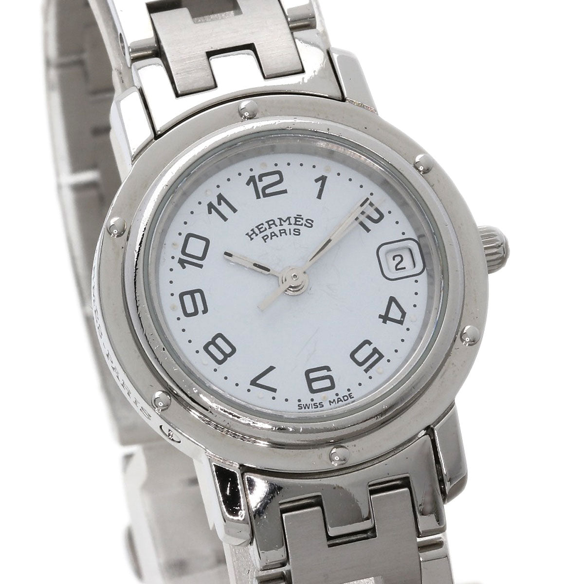 HERMES Clipper Watches CL4.210 Stainless Steel/Stainless Steel Ladies