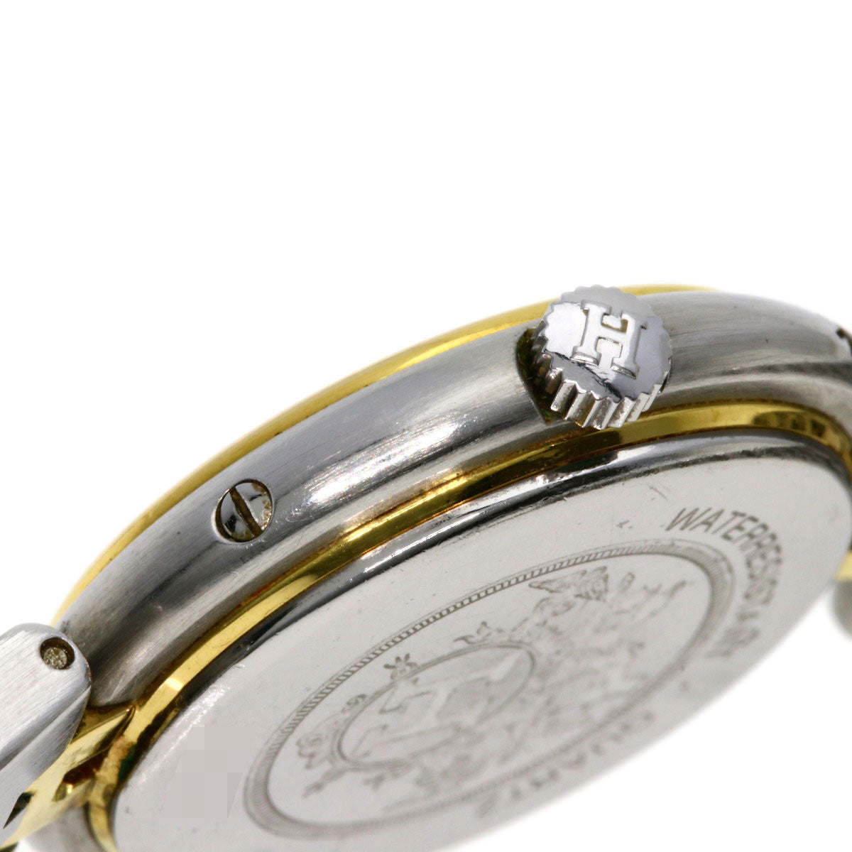 HERMES profile Watches Stainless Steel/SSxGP Ladies