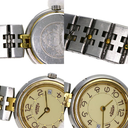 HERMES profile Watches Stainless Steel/SSxGP Ladies
