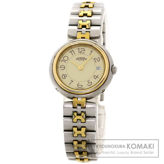 HERMES profile Watches  Stainless Steel/SSxGP Ladies