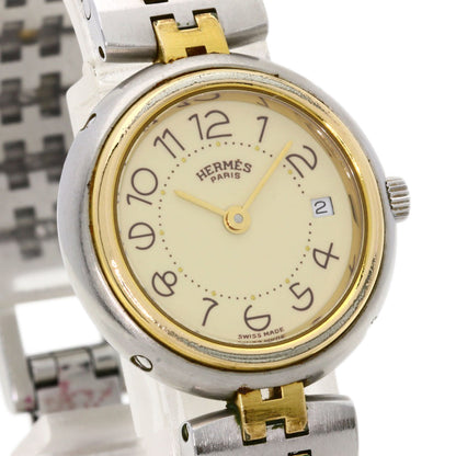 HERMES profile Watches Stainless Steel/SSxGP Ladies