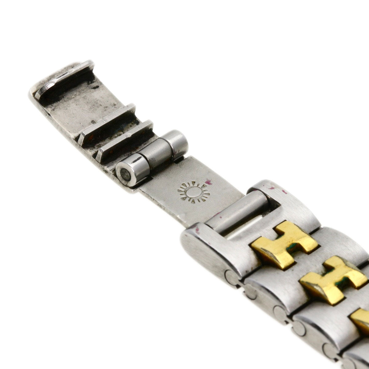 HERMES profile Watches Stainless Steel/SSxGP Ladies