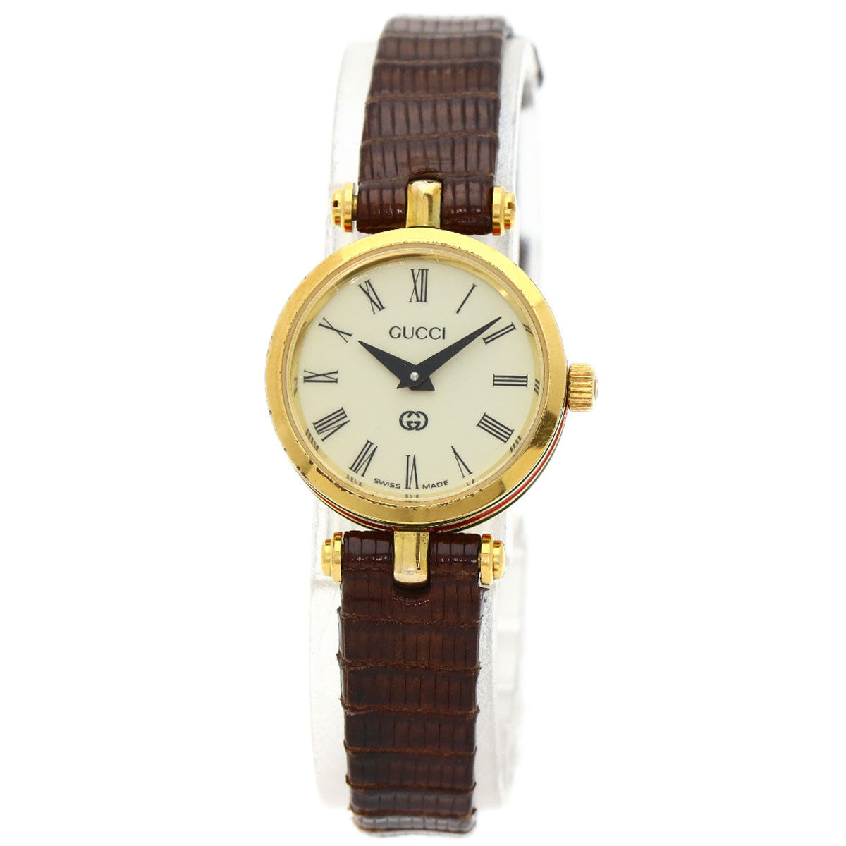 GUCCI Sherry line Watches  Gold Plated/Leather Ladies