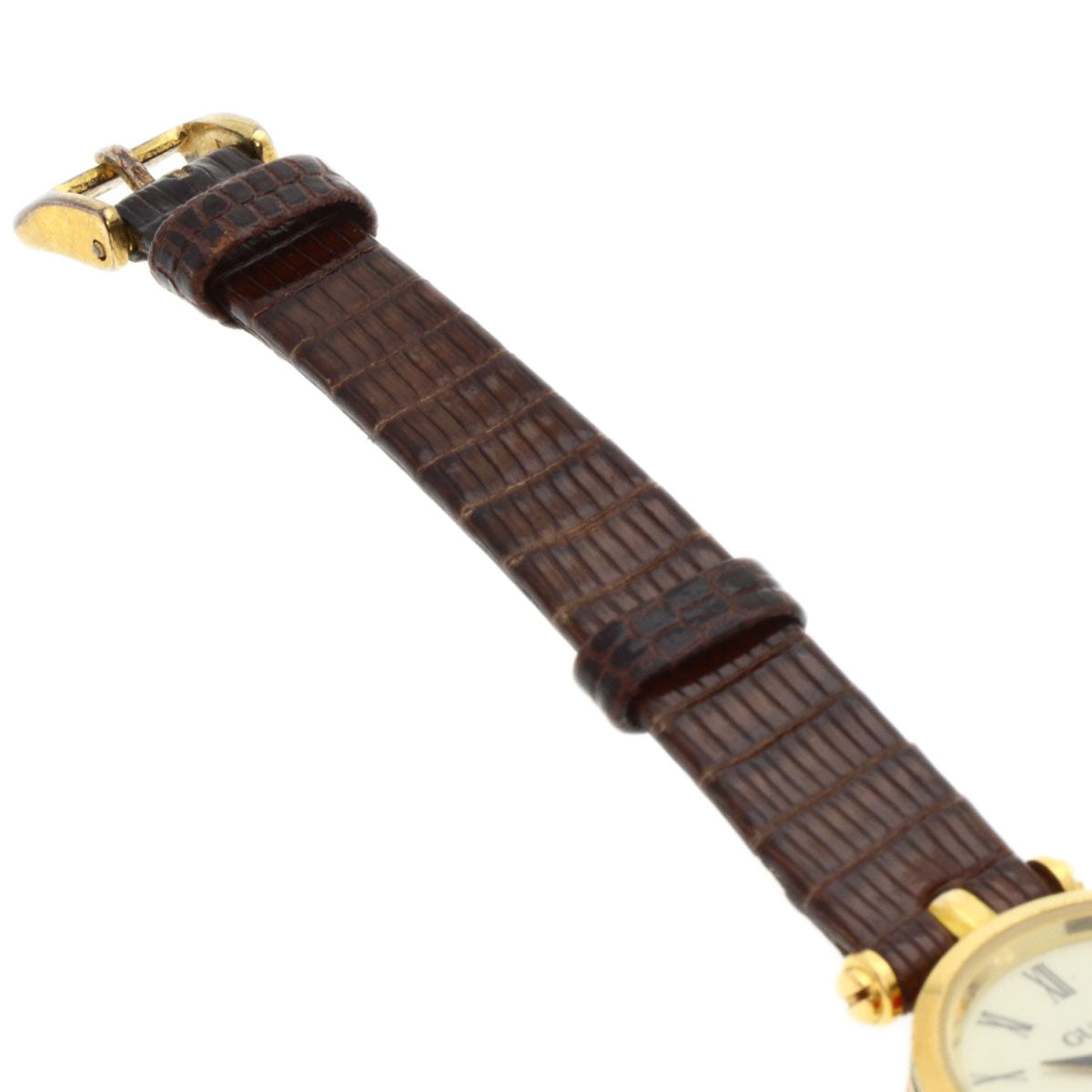 GUCCI Sherry line Watches  Gold Plated/Leather Ladies