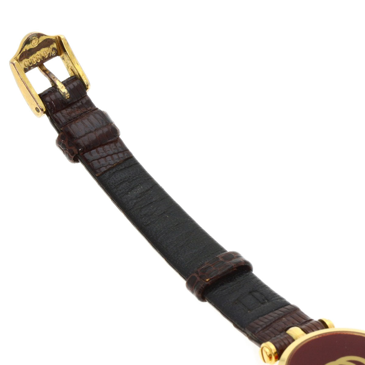 GUCCI Sherry line Watches  Gold Plated/Leather Ladies