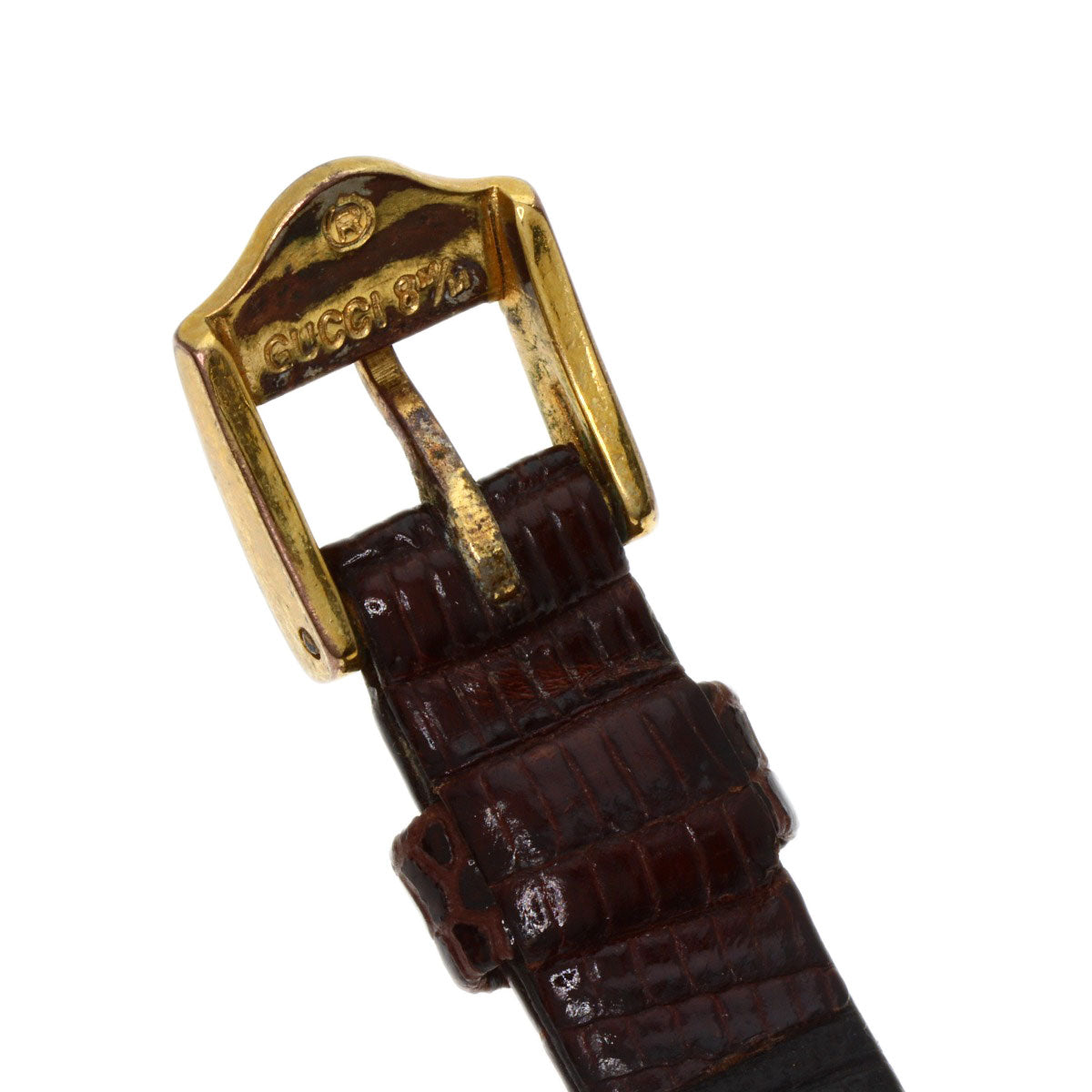 GUCCI Sherry line Watches  Gold Plated/Leather Ladies