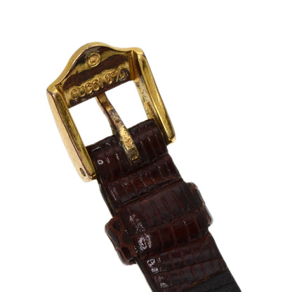 GUCCI Sherry line Watches  Gold Plated/Leather Ladies