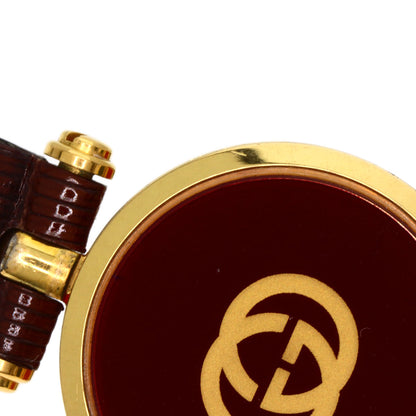 GUCCI Sherry line Watches  Gold Plated/Leather Ladies