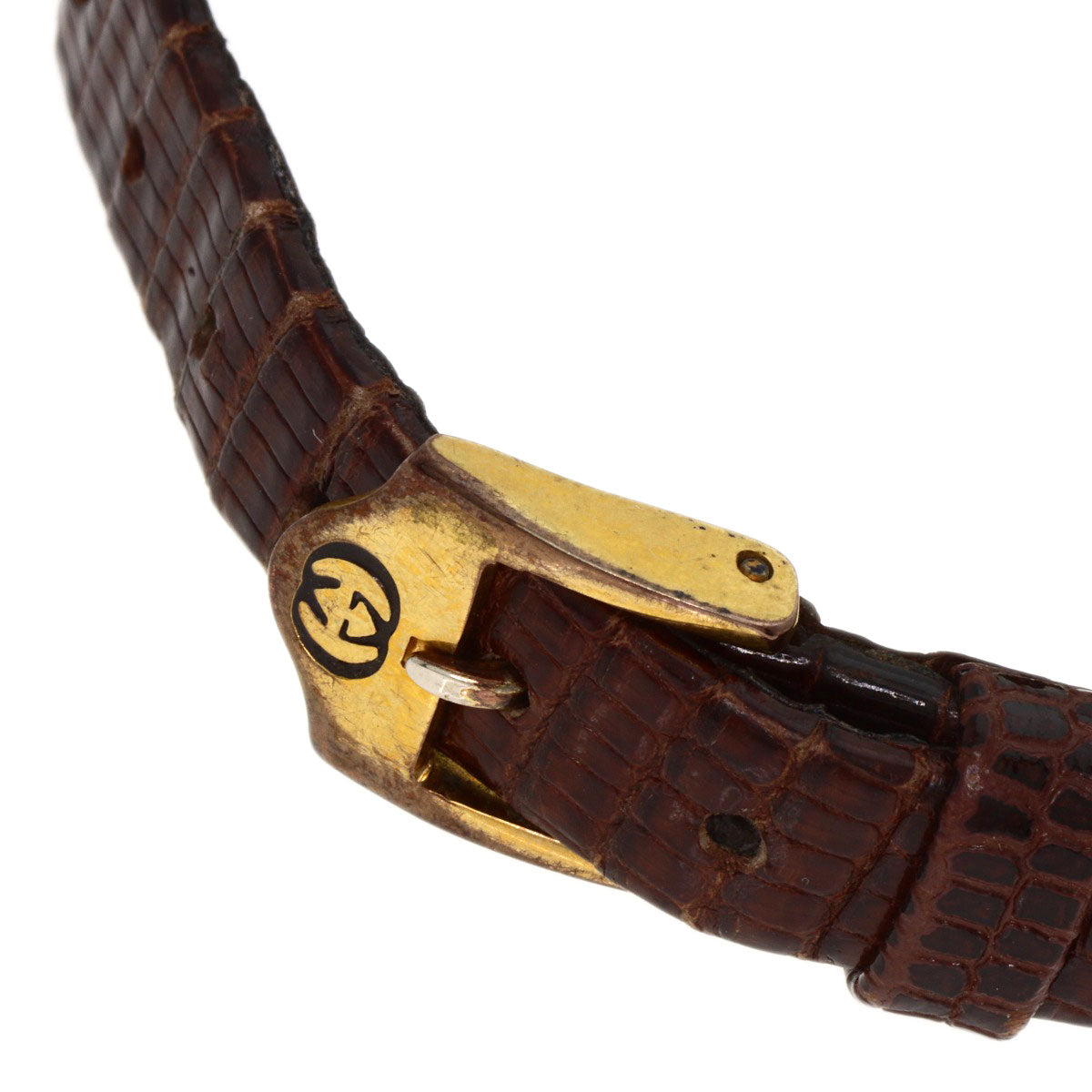 GUCCI Sherry line Watches  Gold Plated/Leather Ladies