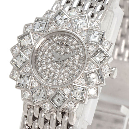 SEIKO CREDOR Diamond Watches 1E70-0A60 K18 White Gold/K18 White Gold Ladies