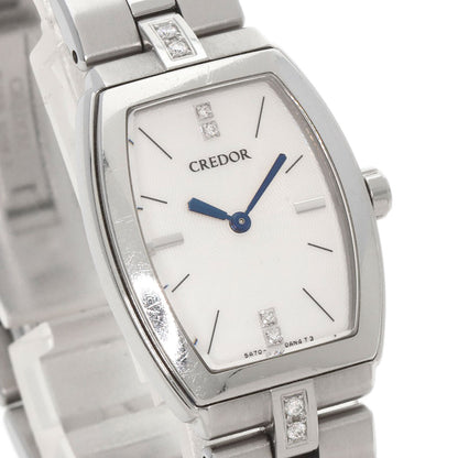SEIKO CREDOR Signo Diamond Watches GSWE961 Stainless Steel/Stainless Steel Ladies
