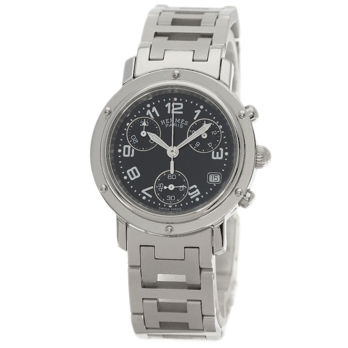 HERMES Clipper Chrono Watches CL1.310 Stainless Steel/Stainless Steel Ladies