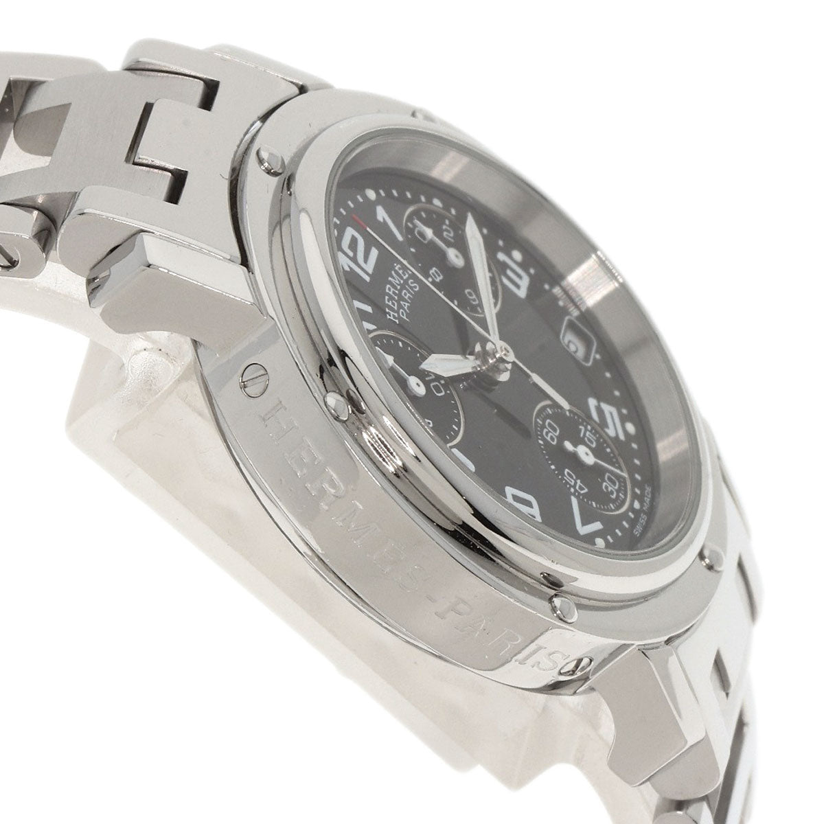 HERMES Clipper Chrono Watches CL1.310 Stainless Steel/Stainless Steel Ladies