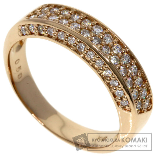 0.5ct Diamond Ring K18 Pink Gold  4.6g　Ladies