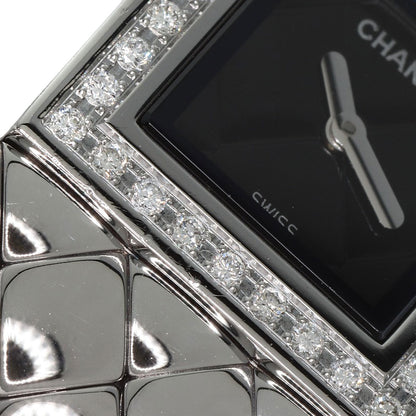 CHANEL Matelasse Diamond Watches H0489 Stainless Steel/Stainless Steel Ladies