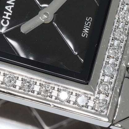 CHANEL Matelasse Diamond Watches H0489 Stainless Steel/Stainless Steel Ladies