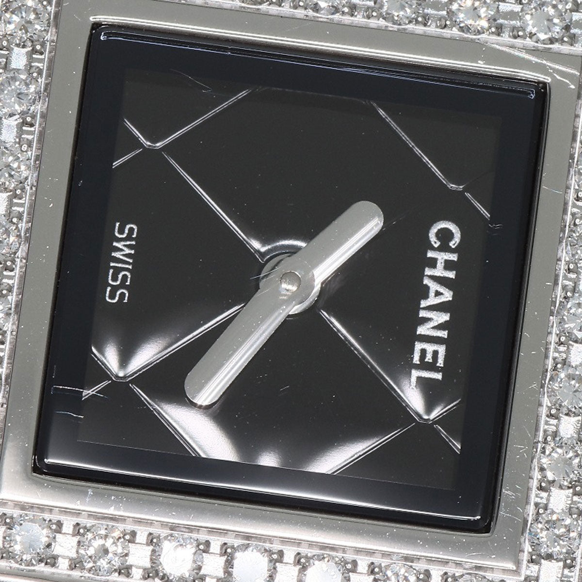 CHANEL Matelasse Diamond Watches H0489 Stainless Steel/Stainless Steel Ladies