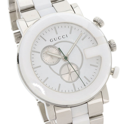 GUCCI G Chrono Watches 101M Stainless Steel/SSxCeramic mens