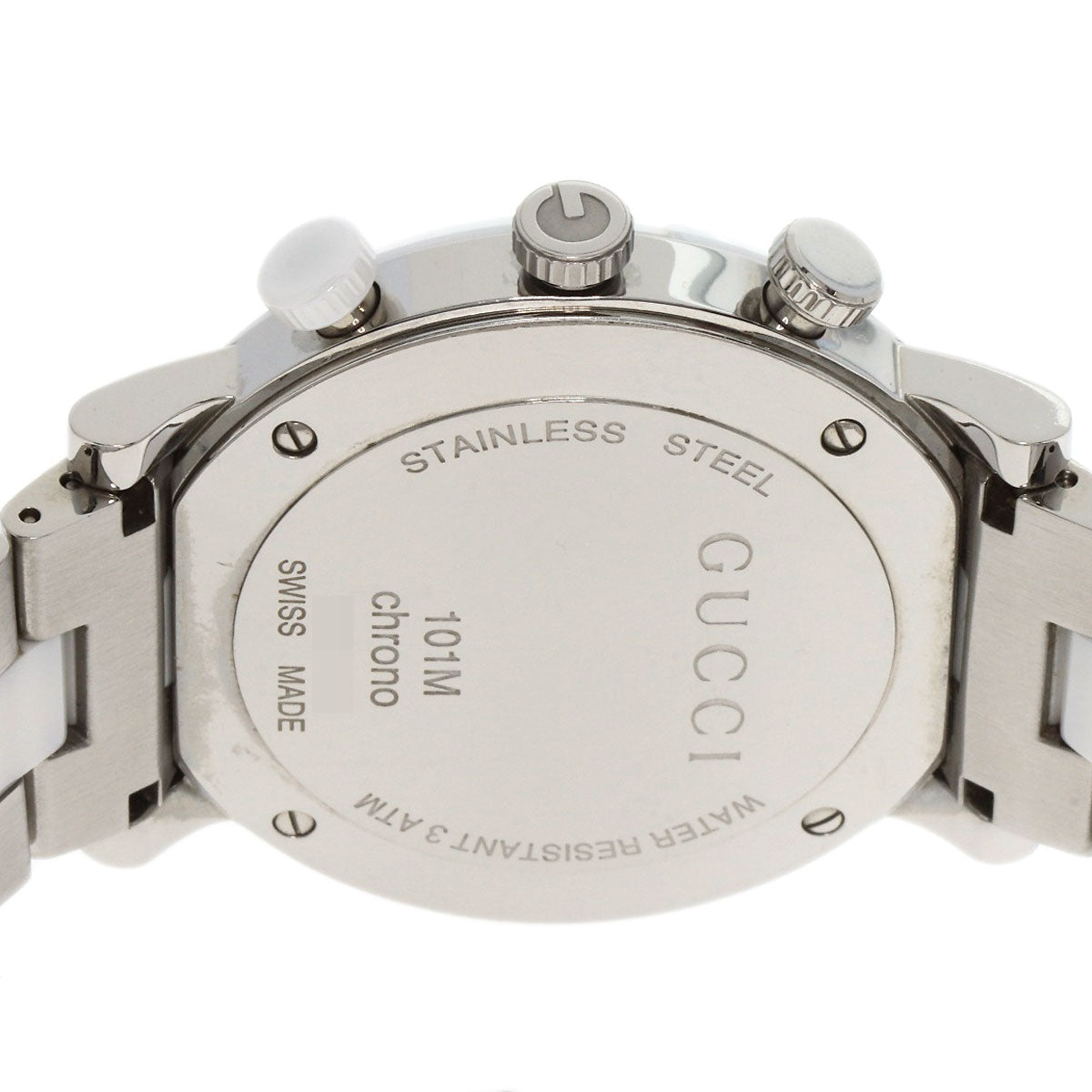 GUCCI G Chrono Watches 101M Stainless Steel/SSxCeramic mens