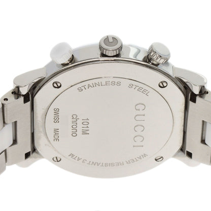 GUCCI G Chrono Watches 101M Stainless Steel/SSxCeramic mens