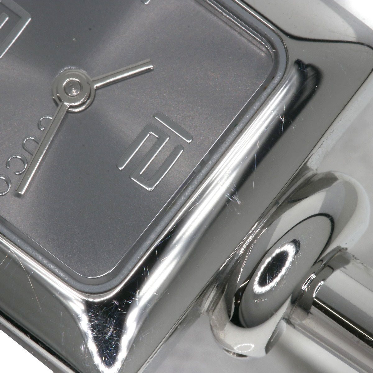 GUCCI Square face Watches 1900L Stainless Steel/Stainless Steel Ladies