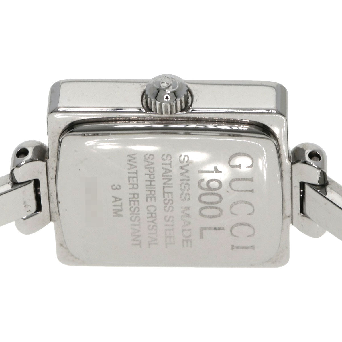 GUCCI Square face Watches 1900L Stainless Steel/Stainless Steel Ladies