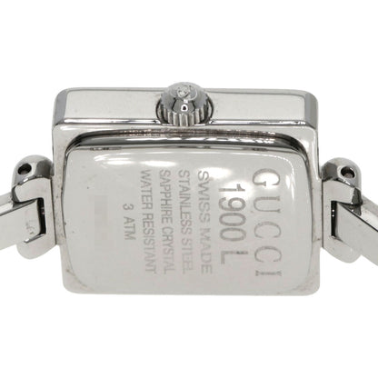 GUCCI Square face Watches 1900L Stainless Steel/Stainless Steel Ladies