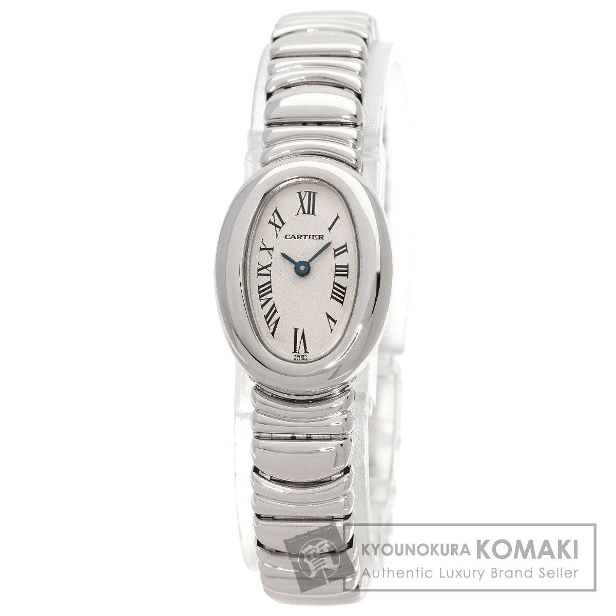 CARTIER Mini Baignoire Watches 2369 K18 White Gold/K18 White Gold Ladies