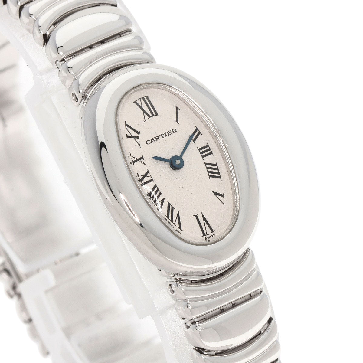 CARTIER Mini Baignoire Watches 2369 K18 White Gold/K18 White Gold Ladies