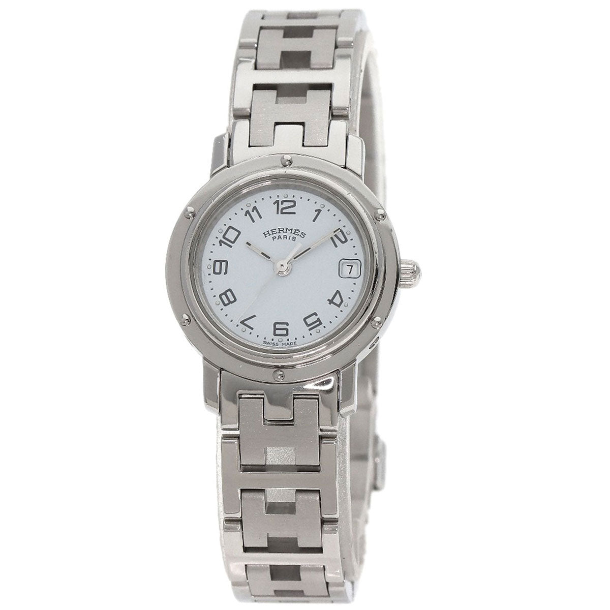 HERMES Clipper Watches CL4.210 Stainless Steel/Stainless Steel Ladies