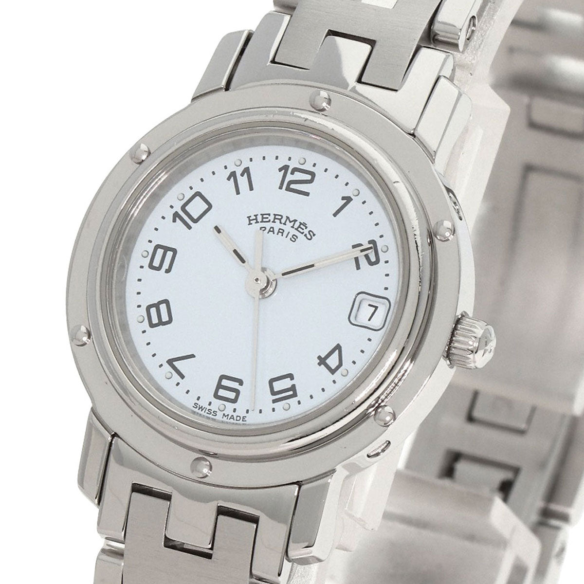 HERMES Clipper Watches CL4.210 Stainless Steel/Stainless Steel Ladies