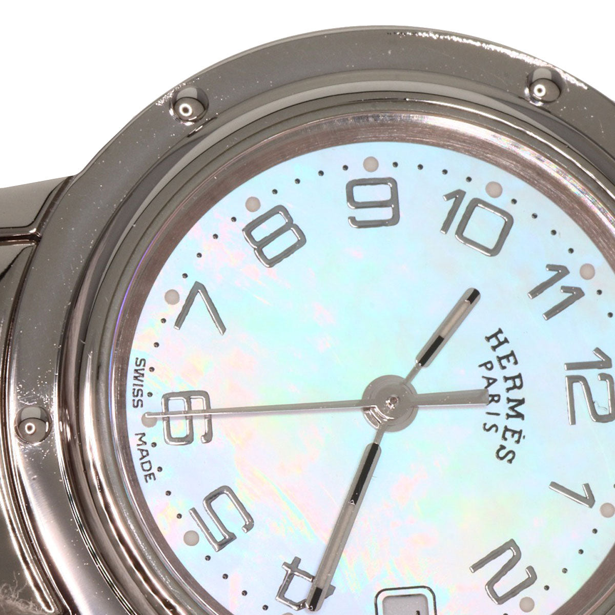 エルメス CL4.210 クリッパーナクレ 新バックル 腕時計 ステンレススチール/SS レディース 【中古】【HERMES】