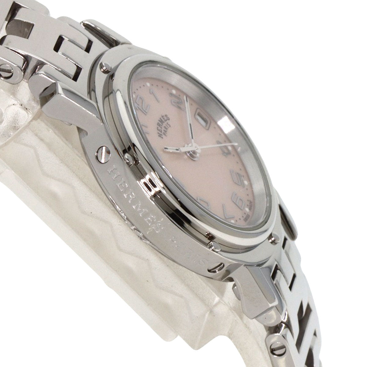 エルメス CL4.210 クリッパーナクレ 新バックル 腕時計 ステンレススチール/SS レディース 【中古】【HERMES】