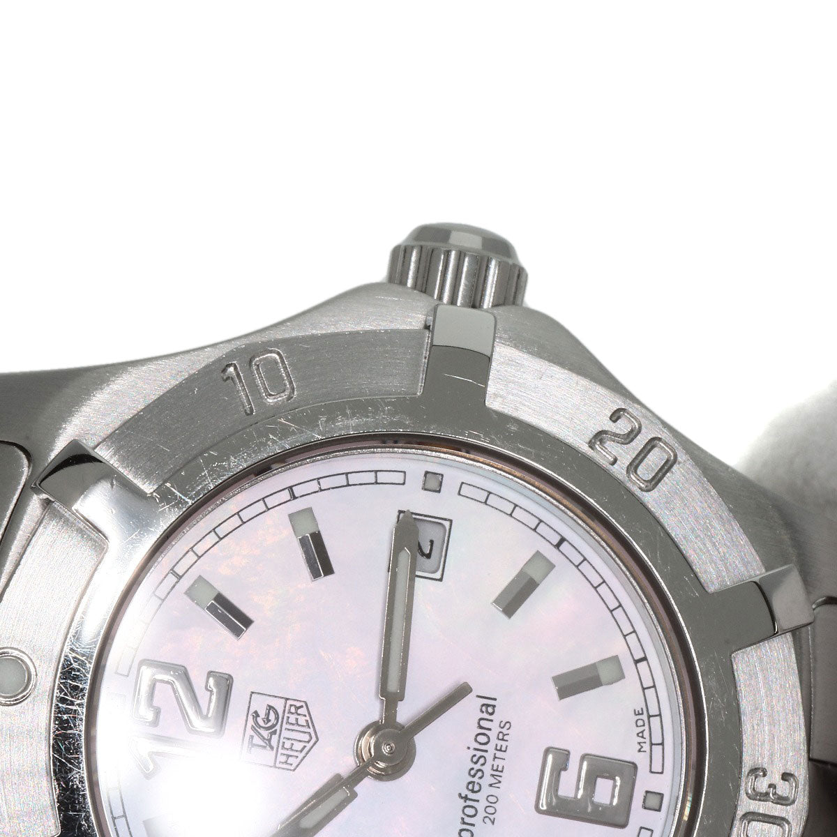 TAG HEUER Professional Exclusive Pink Shell Watches WN1319 Stainless Steel/Stainless Steel Ladies