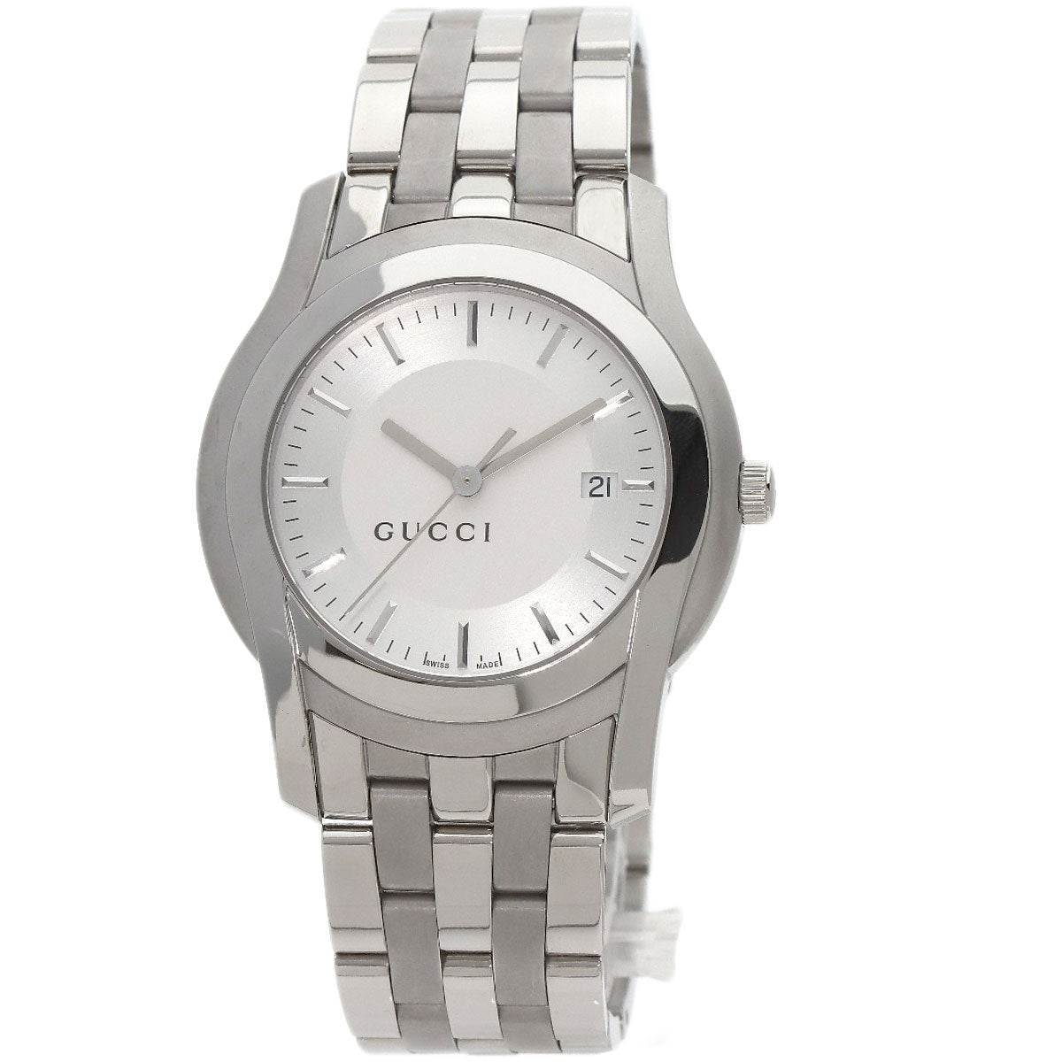 GUCCI Round face Watches 5500XL Stainless Steel/Stainless Steel mens