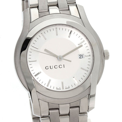 GUCCI Round face Watches 5500XL Stainless Steel/Stainless Steel mens