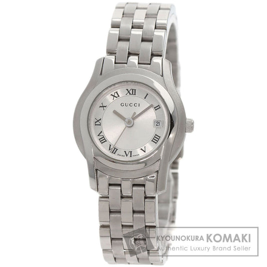 GUCCI Round face Watches 5500L Stainless Steel/Stainless Steel Ladies