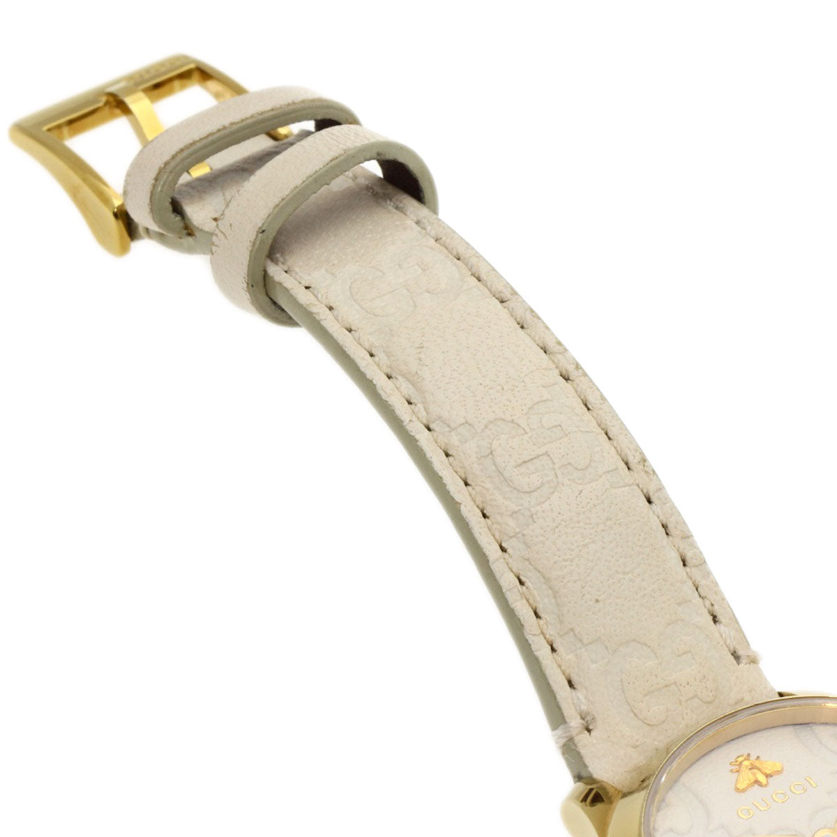 GUCCI G timeless Watches YA126580 Gold Plated/Leather Ladies
