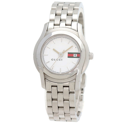 GUCCI Round face Watches 5500L Stainless Steel/Stainless Steel Ladies