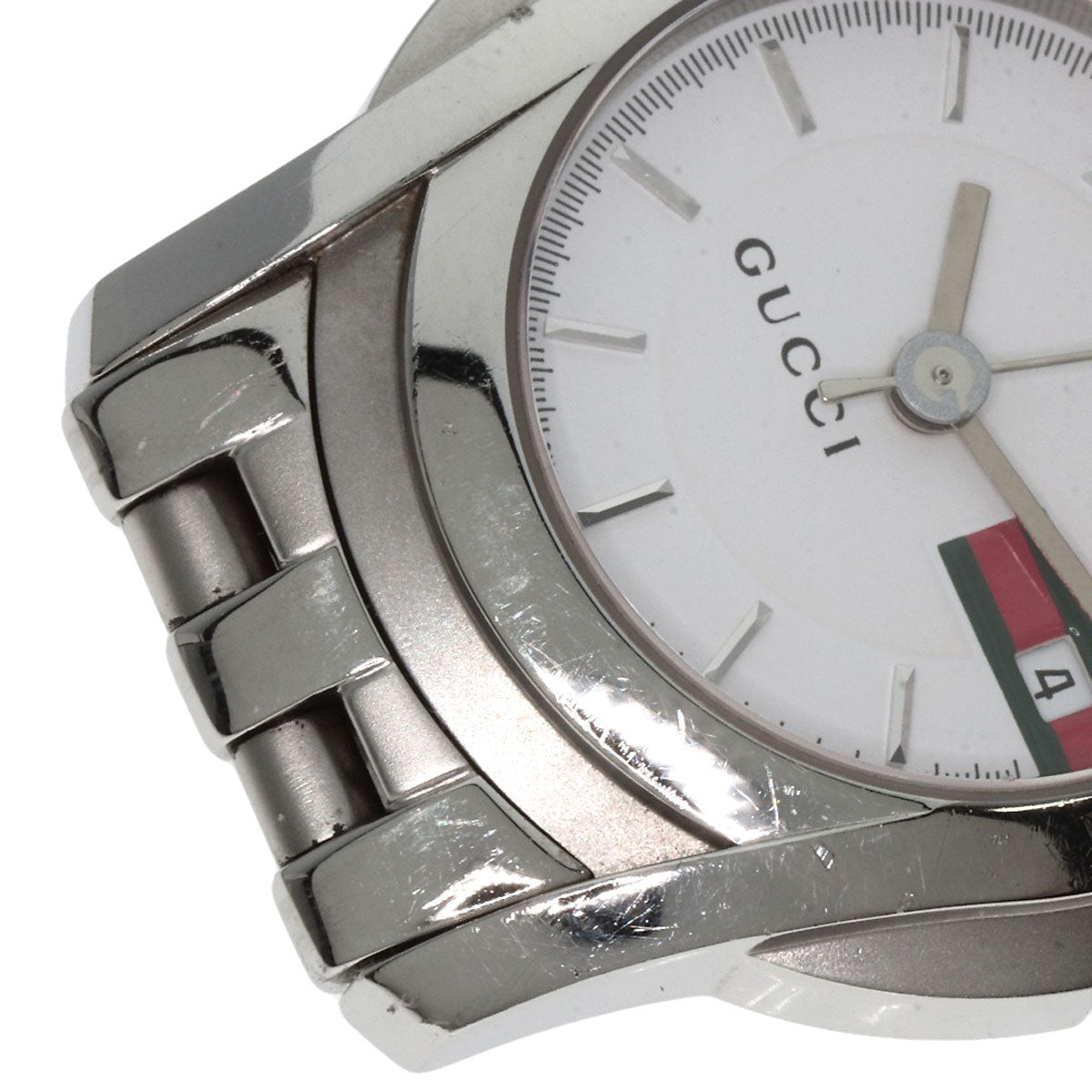 GUCCI Round face Watches 5500L Stainless Steel/Stainless Steel Ladies