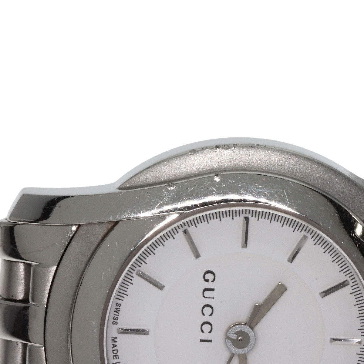 GUCCI Round face Watches 5500L Stainless Steel/Stainless Steel Ladies