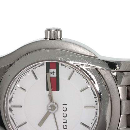 GUCCI Round face Watches 5500L Stainless Steel/Stainless Steel Ladies