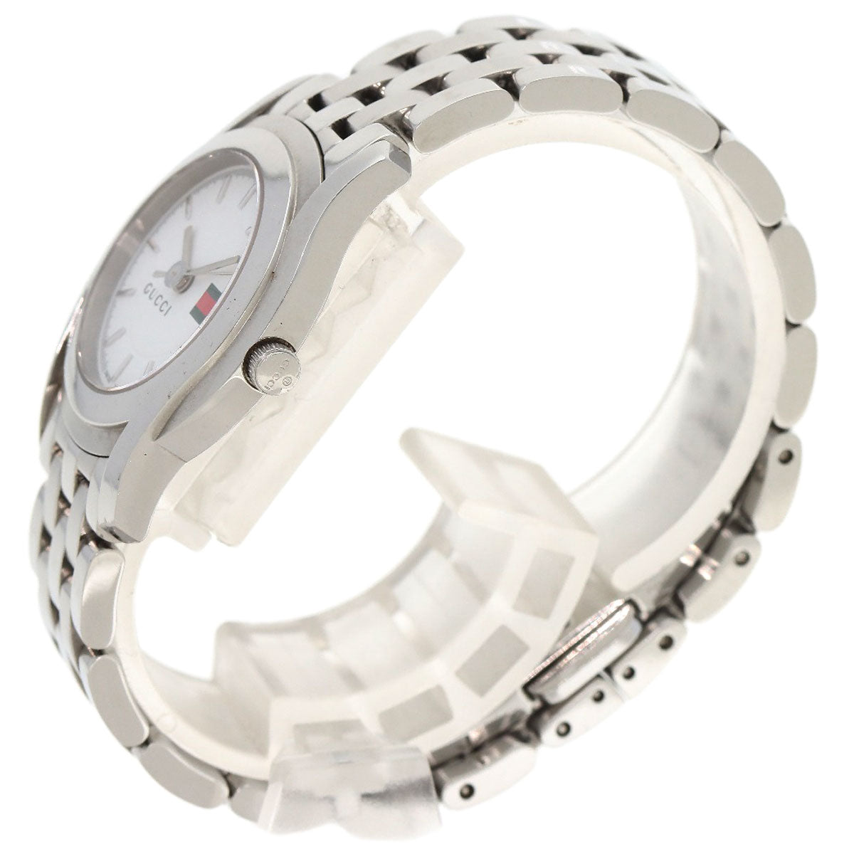 GUCCI Round face Watches 5500L Stainless Steel/Stainless Steel Ladies