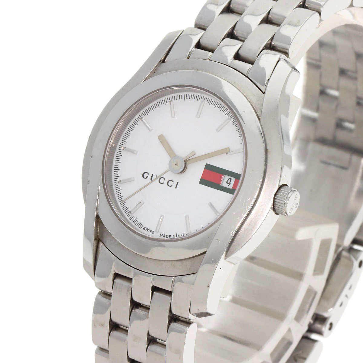 GUCCI Round face Watches 5500L Stainless Steel/Stainless Steel Ladies