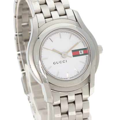 GUCCI Round face Watches 5500L Stainless Steel/Stainless Steel Ladies