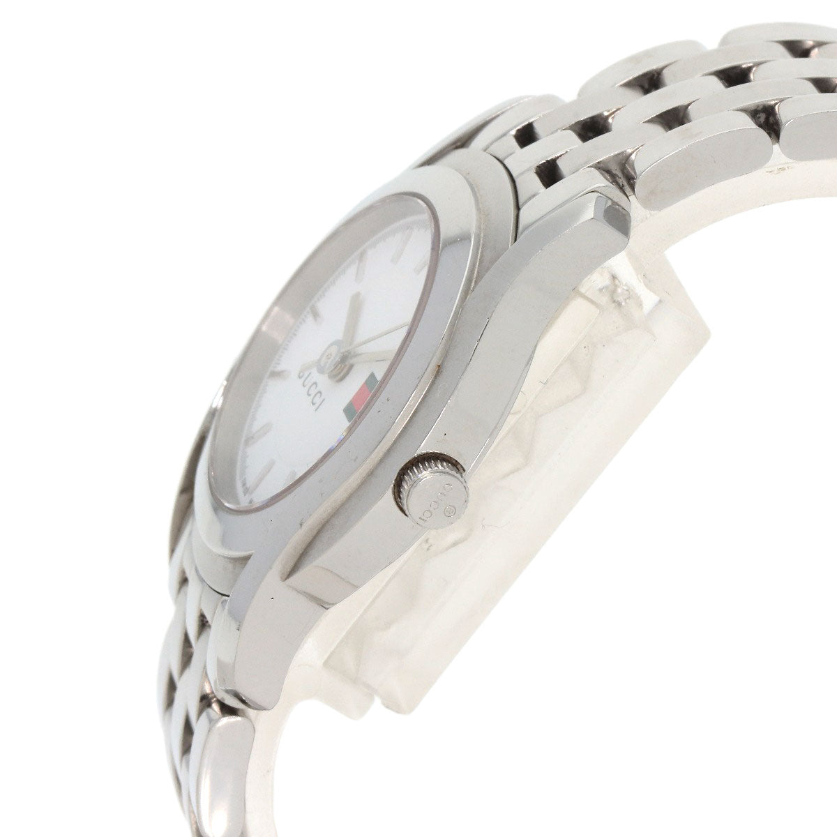 GUCCI Round face Watches 5500L Stainless Steel/Stainless Steel Ladies