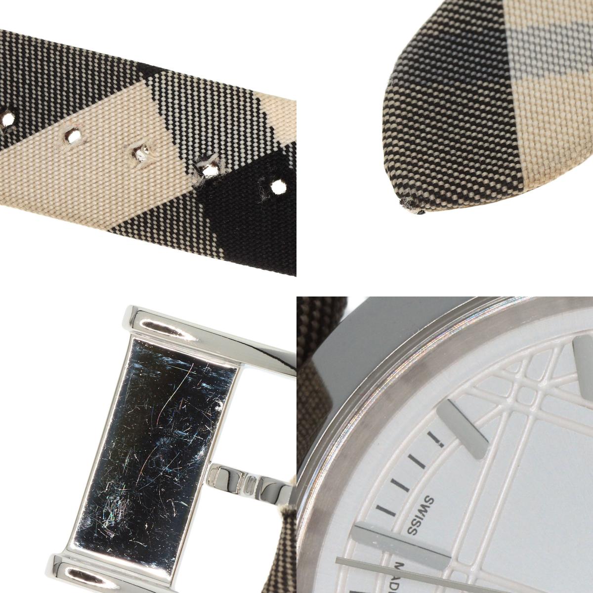 BURBERRY Round face Watches BU1386 Stainless Steel/Leather Ladies