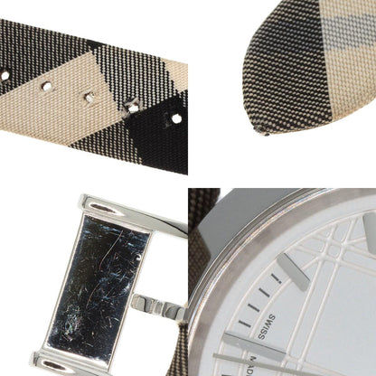 BURBERRY Round face Watches BU1386 Stainless Steel/Leather Ladies