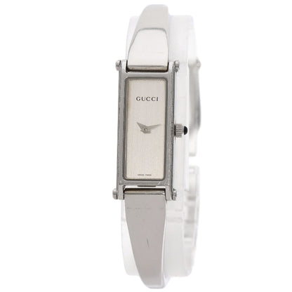 GUCCI Square face Watches 1500L Stainless Steel/Stainless Steel Ladies