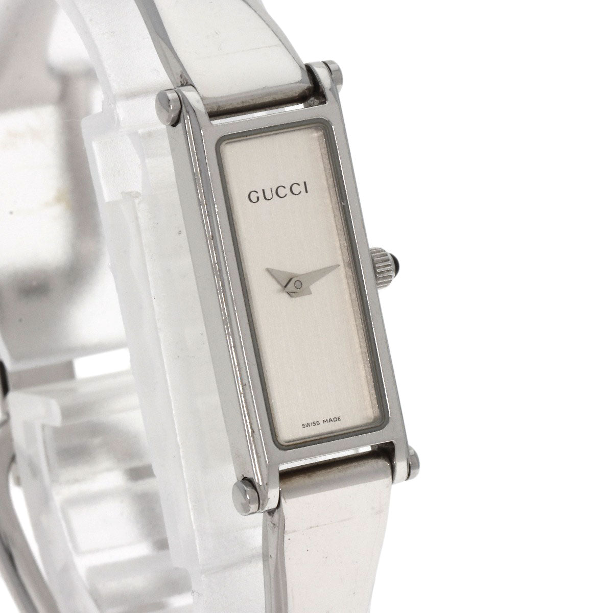 GUCCI Square face Watches 1500L Stainless Steel/Stainless Steel Ladies